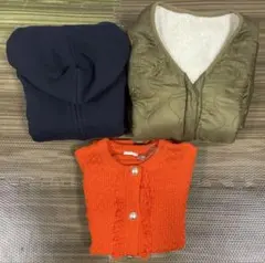 ユニクロ　ボアスウェットフルジップパーカーLサイズ GU カーディガン S