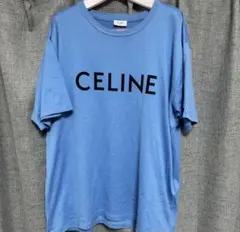 CELINE ロゴプリント Tシャツ ライトブルーのサムネイル