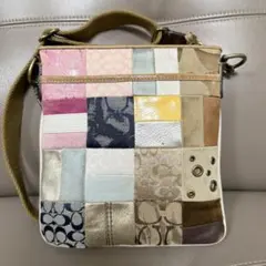 【匿名配送】COACH コーチ ショルダーバッグ パッチワーク