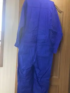 青色 長袖オーバーオール