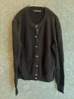ZARAビジューボタン 黒カーディガン S 上品