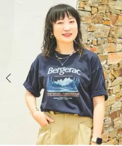 studio CLIP Tシャツ ネイビー 半袖 フリーサイズ 綿100%のサムネイル