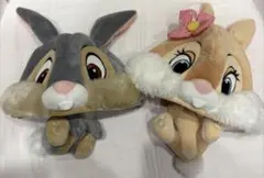 東京ディズニーリゾート とんすけ&ミスバニー ファンキャップ ぬいぐるみ帽子