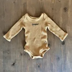 ブリーズ　ワッフル マスタードイエロー ロンパース