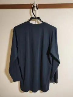 UNIQLO　メンズ　ヒートテック　クルーネックT　九分袖　Lサイズ　紺色