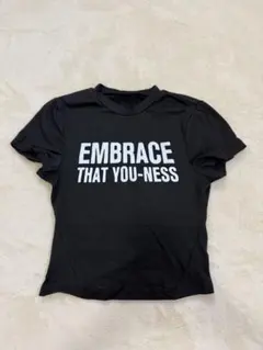 ブラック　Tシャツ　シーイン　ミニT