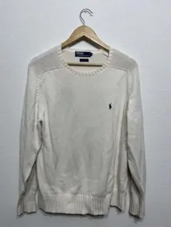 【限定値引き中】Polo by Ralph Lauren アイボリー長袖セーター