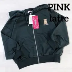 新品未使用 PINK-latte クマちゃん刺繍ジップパーカー　S140