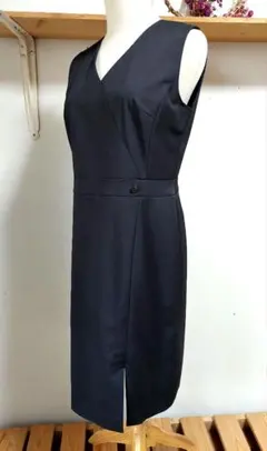 美ライン ブラックワンピース Aquascutum アクアスキュータム 黒のサムネイル
