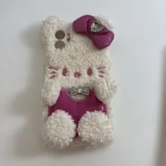 キティ　iPhoneケース　モコモコのサムネイル