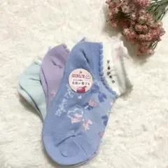 新品！しまむら　靴下　15〜20㎝　キッズ　ガール　FIBERDRY