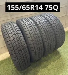 T059☆155/65R14 グッドイヤー 中古スタッドレスタイヤ 4本☆のサムネイル