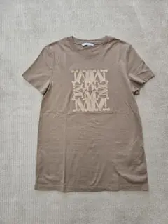 美品 MAX MARA ロゴ 花柄 プリント Tシャツ 半袖 ブラウン 生成 - メルカリ