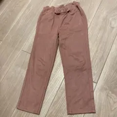 ピンクのウエストゴム長ズボン130cm