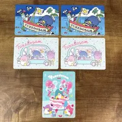 【タキシードサム】いちご新聞50周年★トレカ　サンリオ　５枚セット！　KD1