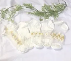 レディース 靴下 チュール メッシュ アンクルソックス　5足セット