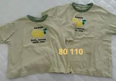 おそろい　レモン　Tシャツ　2枚　セット