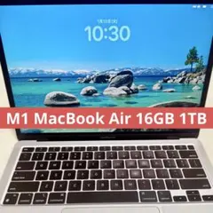 M1 MacBook Air メモリ16GB ストレージ1TB