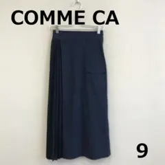 最終　H0316B15【COMME CA】巻きスカート風ストライプ柄スカート