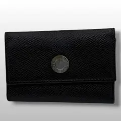BVLGARI ブルガリ キーケース レザー　ブラック　ロゴ　シルバーのサムネイル