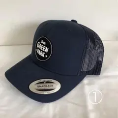 【廃盤品 希少】メンズ ゴルフキャップ THE GREEN PARK ネイビー①
