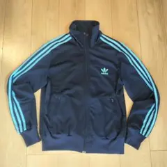 adidas トラックジャケット 44 ネイビー アディダス ジャージ 古着