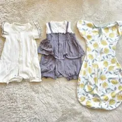 3点セット　guロンパース　スリーパー