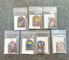 Disney ステンドグラス風二層アクリルキーホルダー 7種 まとめ売り