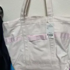 Maison de FLEUR マルチポケット帆布トートMバッグ ピンク