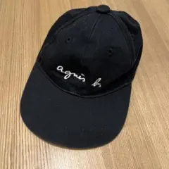 ゲリラセール・美品・agnes b. 黒色キャップ キッズ　ベビー
