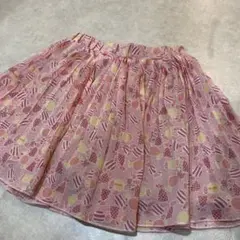 110 KP キャンディ柄ピンクスカート ニットプランナー