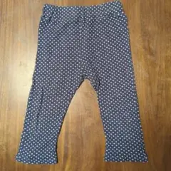 Keny Formy 水玉模様 七分丈ボトムス ネイビー120