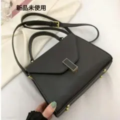 ブラック 2WAY ショルダーバッグ ハンドバッグ