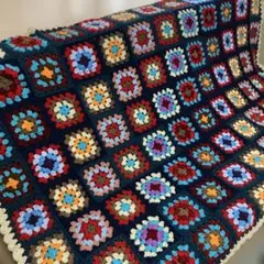ハンドメイド♡モチーフ編み♡マルチカバーブランケット
