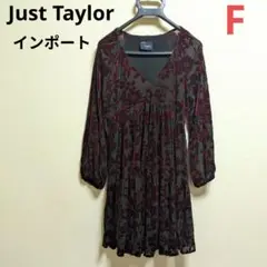 Just Taylor❤インポート フラワー柄 チュニックワンピ フロッキー
