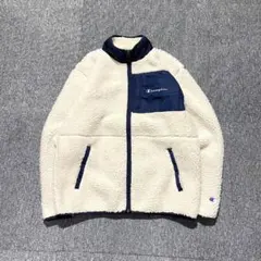美品 champion フリース ボア ジャケット ホワイト L