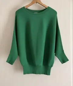 PLST UVカットビスコースブレンドドルマンセーター（8分袖）美品