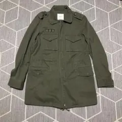 MANGO レディースミリタリージャケット オリーブグリーン