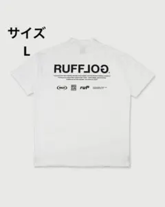 未使用　ラフロッグ　モックネック　ティー　 RUFFLOG ホワイト 未使用 ラフロッグ モックネック ティー RUFFLOG ホワイト サイズM
