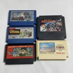 【ファミコン】砂漠の狐、ウルティマ、ドラクエ3、ハイドライド、ジャンプ5本セット