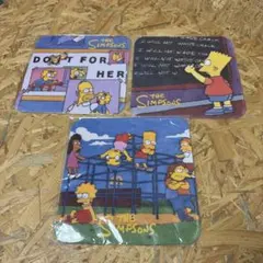 3枚セット 新品 シンプソンズ ミニタオル ハンドタオル　23cm×23cm