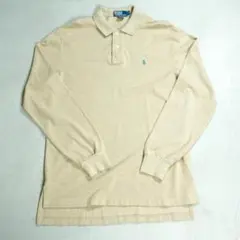 90s' Polo by Ralph Lauren ' M ベージュ ポロシャツ
