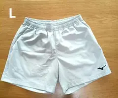 レディース Mizuno ハーフパンツ スポーツ ライトグレー L