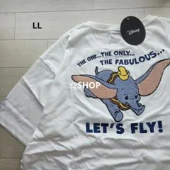 ディズニー ダンボ さがら刺繍 半袖tシャツ LLのサムネイル