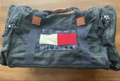 TOMMY HILFIGER ボストンバッグ ダークグリーン