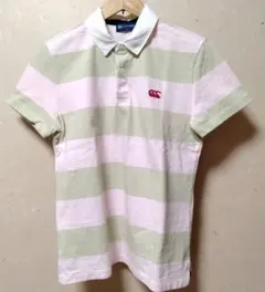 Canterbury 半袖 ラガーシャツ Lサイズ ピンクのサムネイル