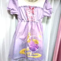 ❤️ディズ二-❤️ラプンツェル ☘️半袖ワンピース⭐ 紫色‼️