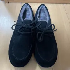 UGG モカシン ブラック スエード ボアのサムネイル