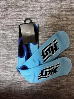 HUF ソックス 靴下 ブルー ブラック