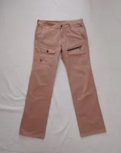 ウエスト85　ルコックゴルフパンツ　ベージュ　ストレートストレッチ　コットン